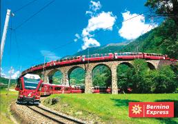 20501; AK: Viadukt der Rhb bei Brusio Bernina Express