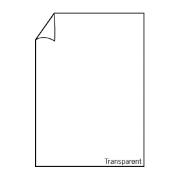 Fine Paper - Blatt DIN A4, Transparent Weiß