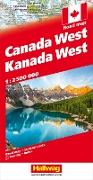 Kanada Strassenkarte West 1:2.5 Mio. 1:2'500'000